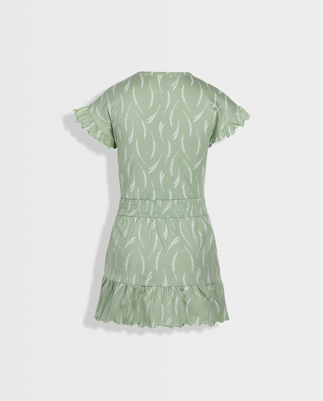 Celadon Green | Haljina kratkih rukava za djevojčice