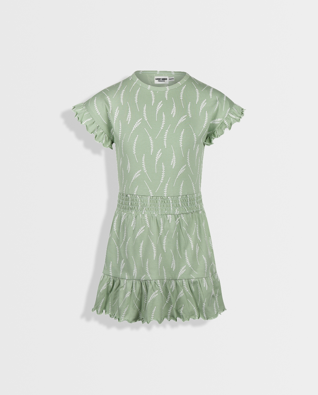 Celadon Green | Haljina kratkih rukava za djevojčice