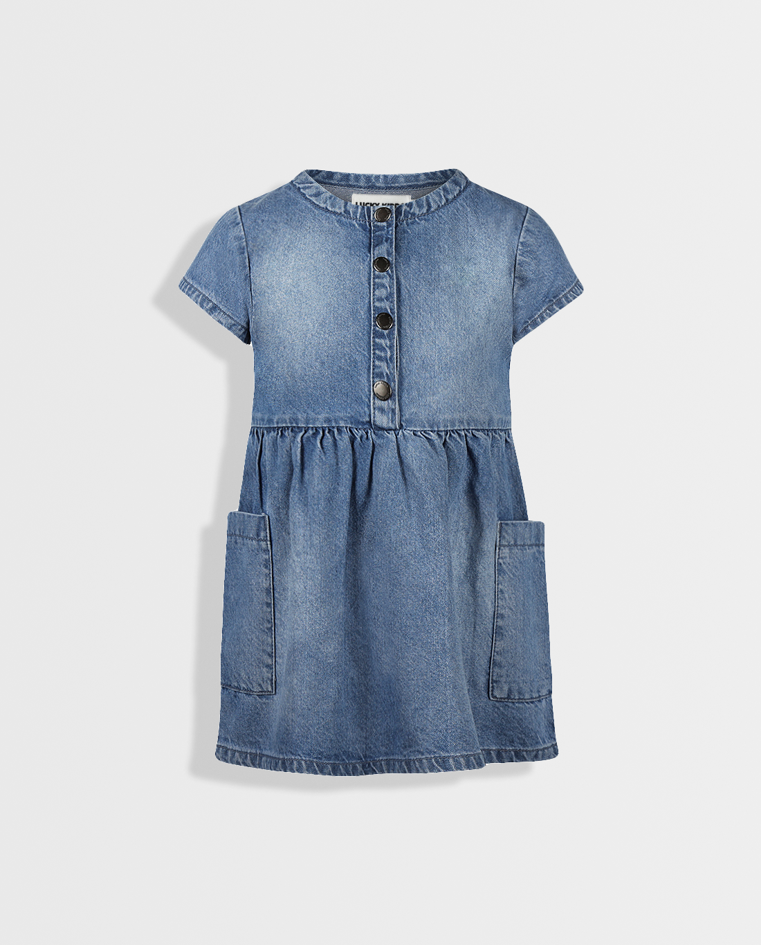 Denim Delight | Traper haljina za djevojčice s kratkim rukavima