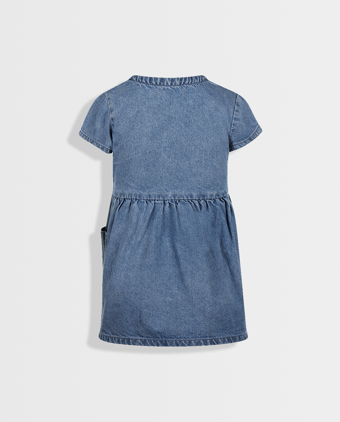 Denim Delight | Traper haljina za djevojčice s kratkim rukavima