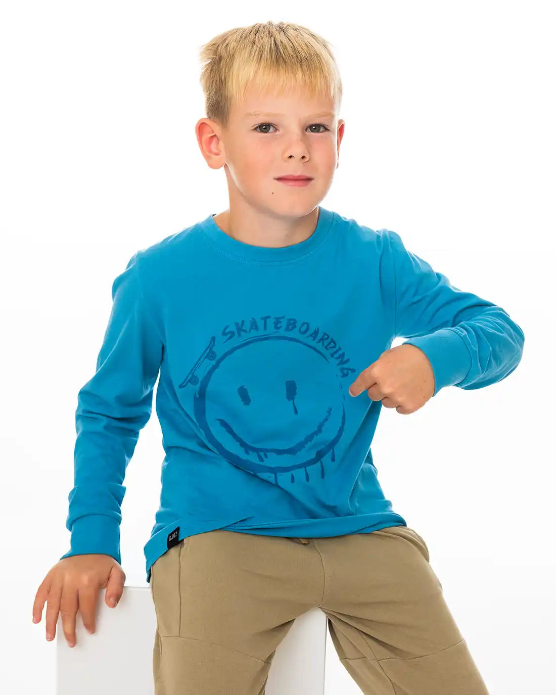 Majica dugih rukava za dječake | Skateboarding