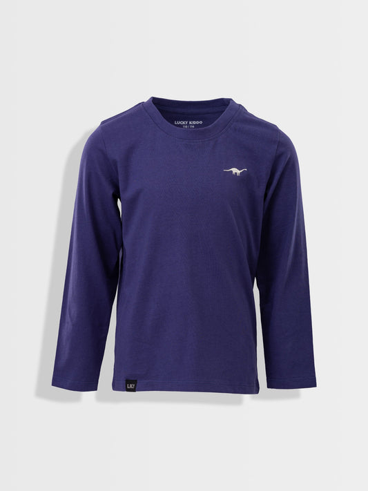 Majica dugih rukava za dječake | Crown Blue