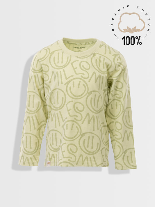 Majica dugih rokava za dječake | Aloe Wash Smileys