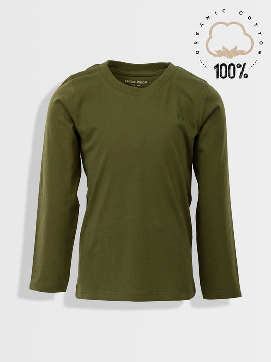 Majica dugih rukavaMajica dugih rukava za dječake | Dark Green LK