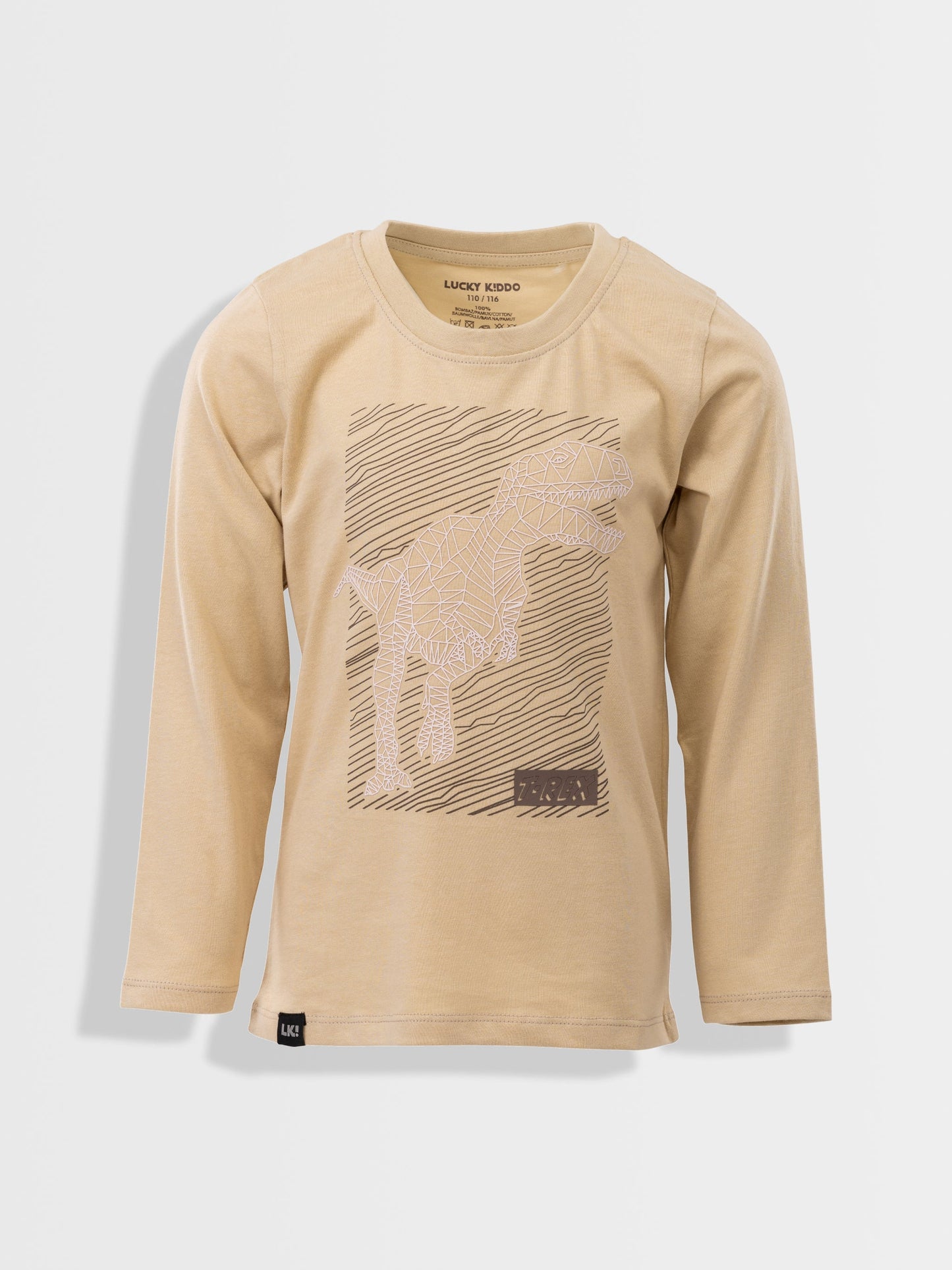 Majica dugih rukava za dječake | Brown Rice Dino