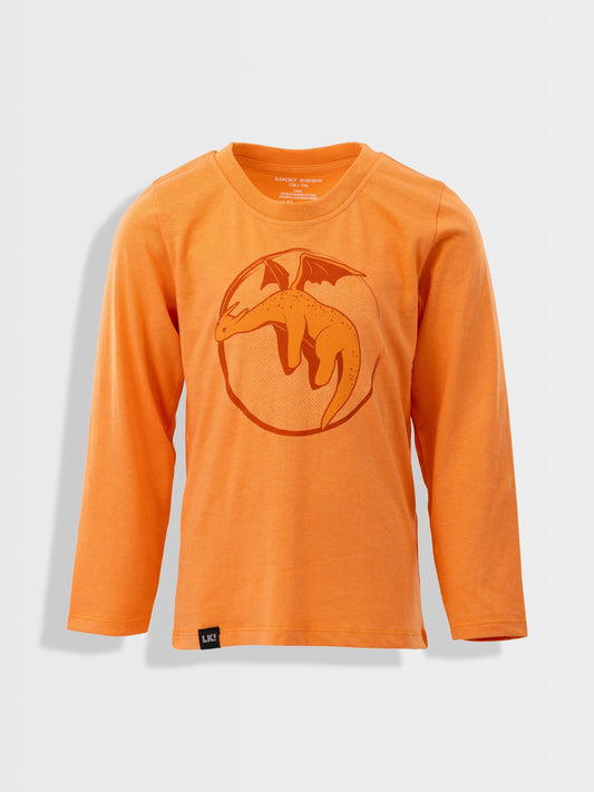 Majica dugih rukava za dječake | Flying Tan Dino