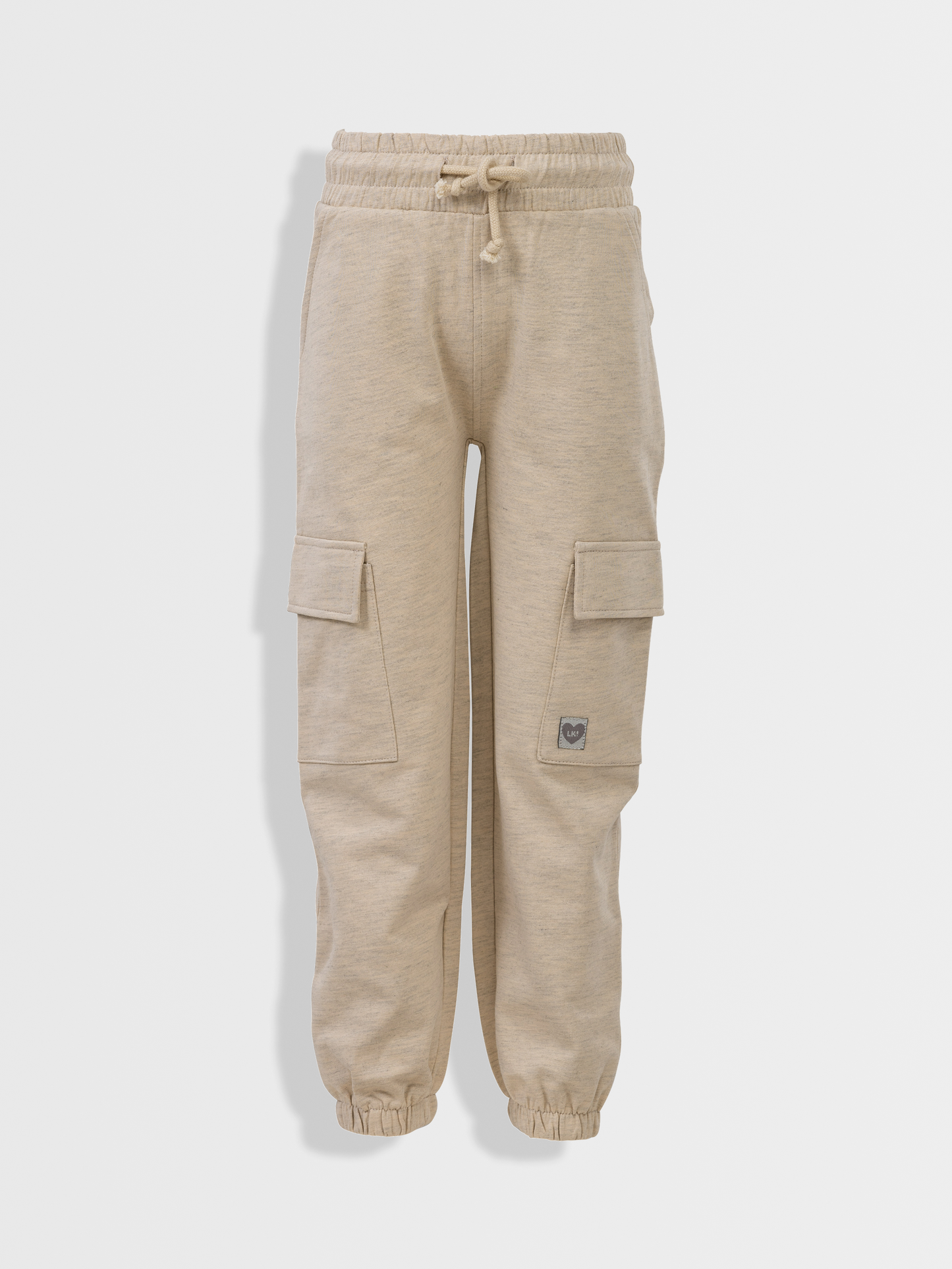 Beige Melange | Cargo trenirka za djevojčice