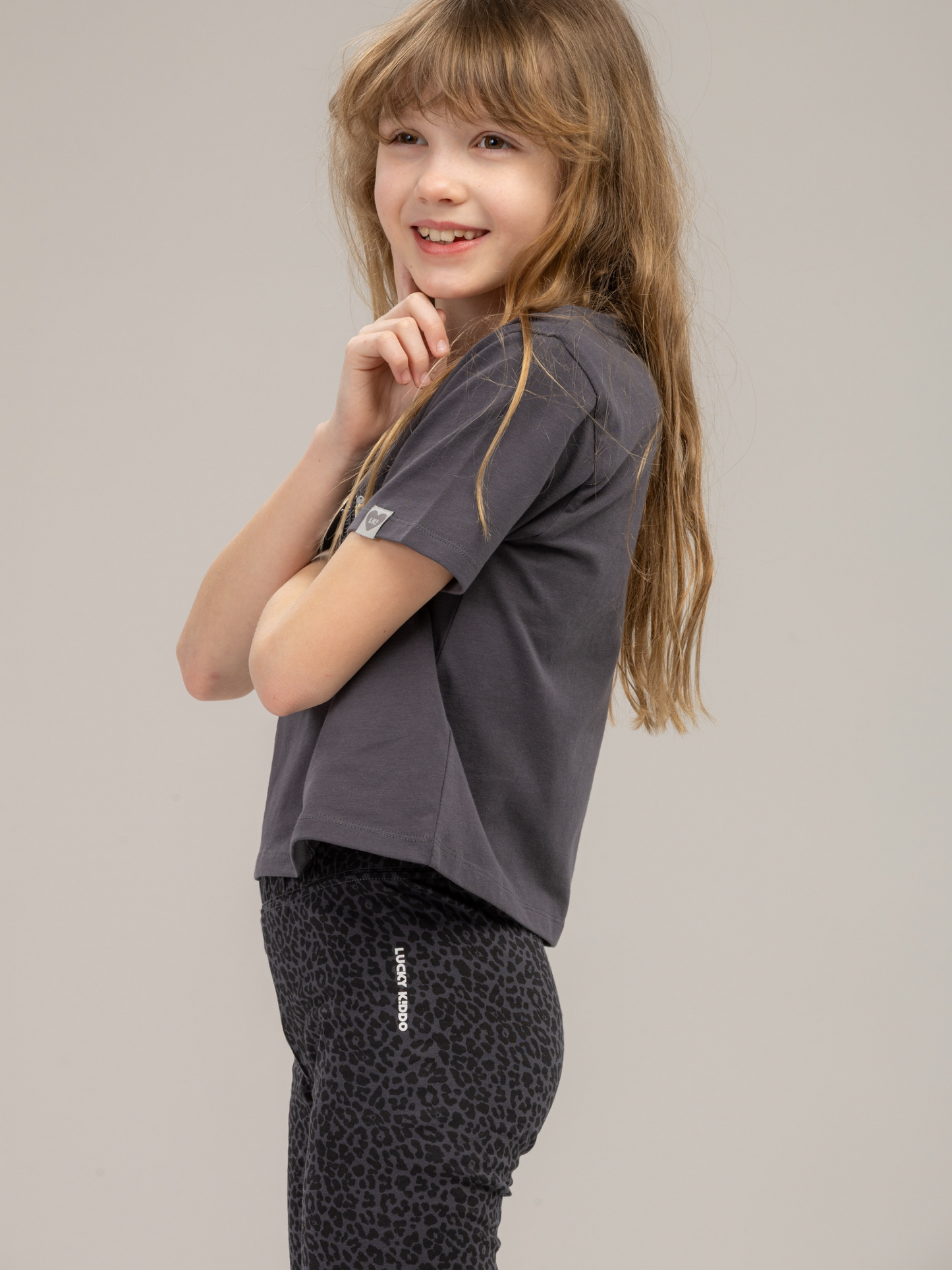 Antracit Leo | Tajice za djevojčice