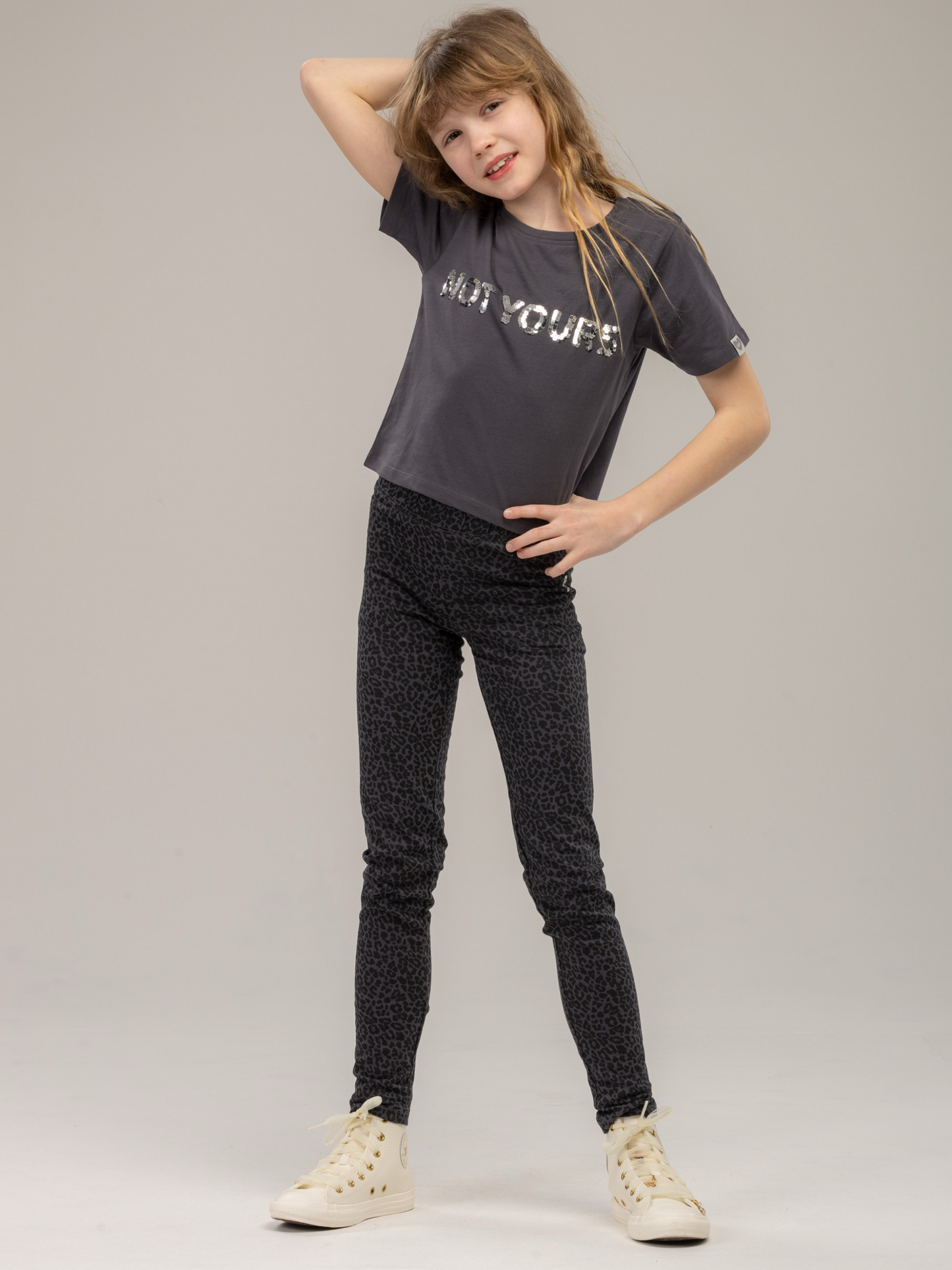 Antracit Leo | Tajice za djevojčice