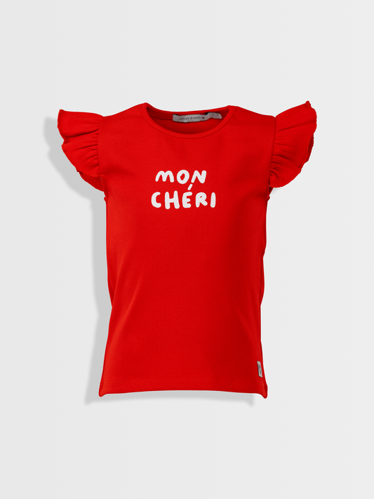 Mon cheri Red Chilli | Majica bez rukava za djevojčice