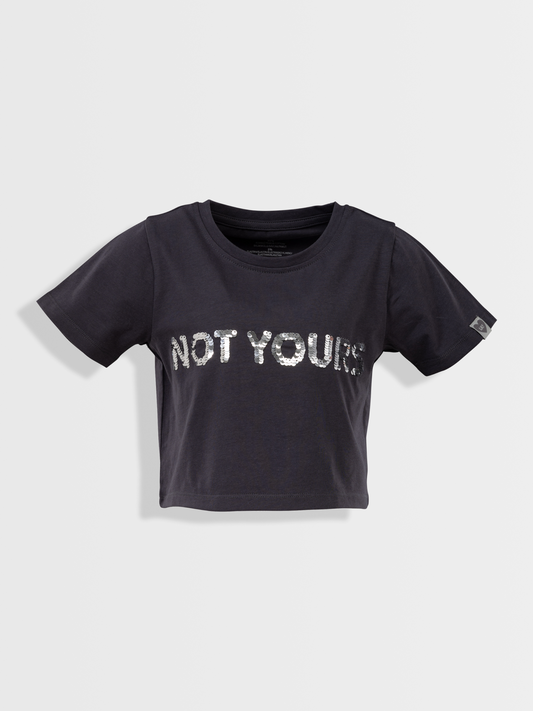 Not yours Sepia Black | Majica kratkih rukava za djevojčice