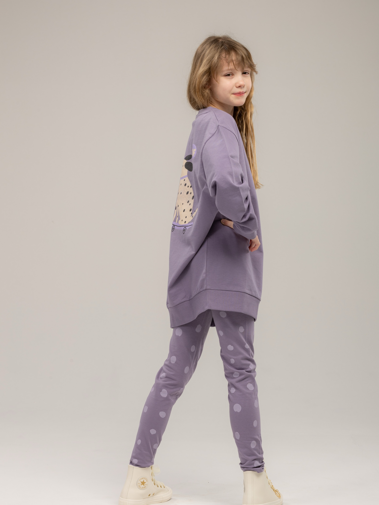 Purple Ash Woof | Pulover za djevojčice