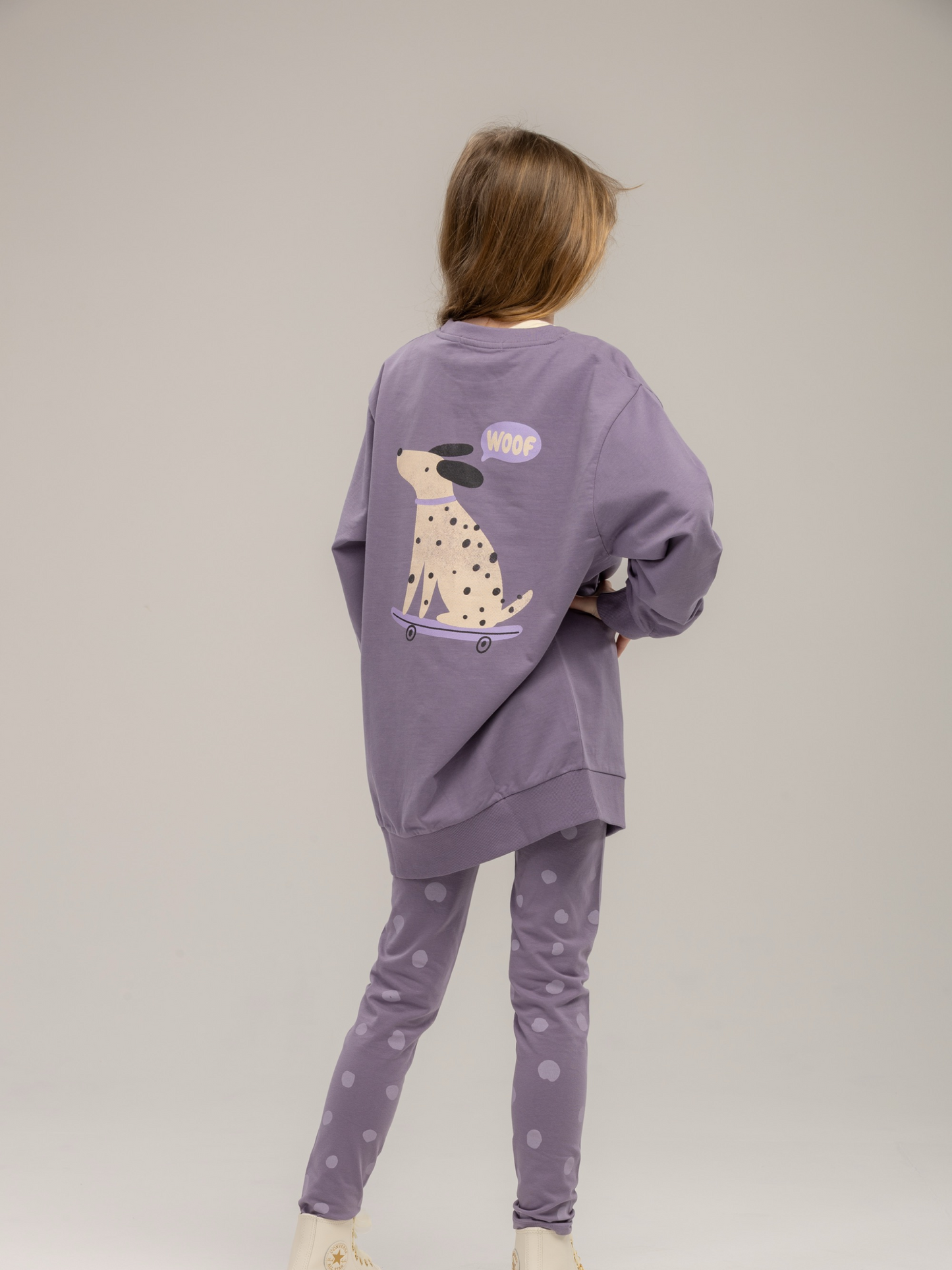 Purple Ash Woof | Pulover za djevojčice