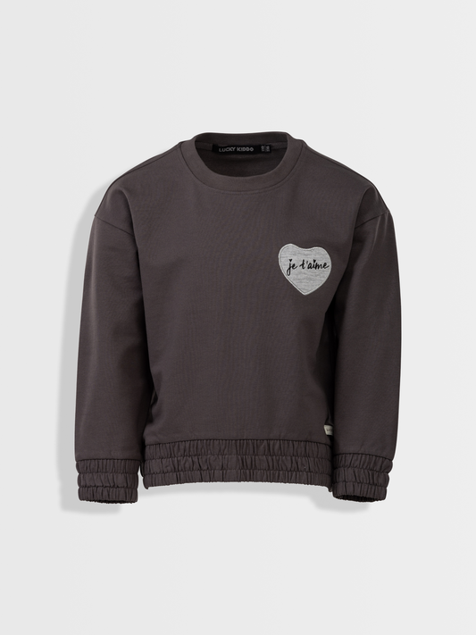 Paris Sepia Black | Pulover za djevojčice