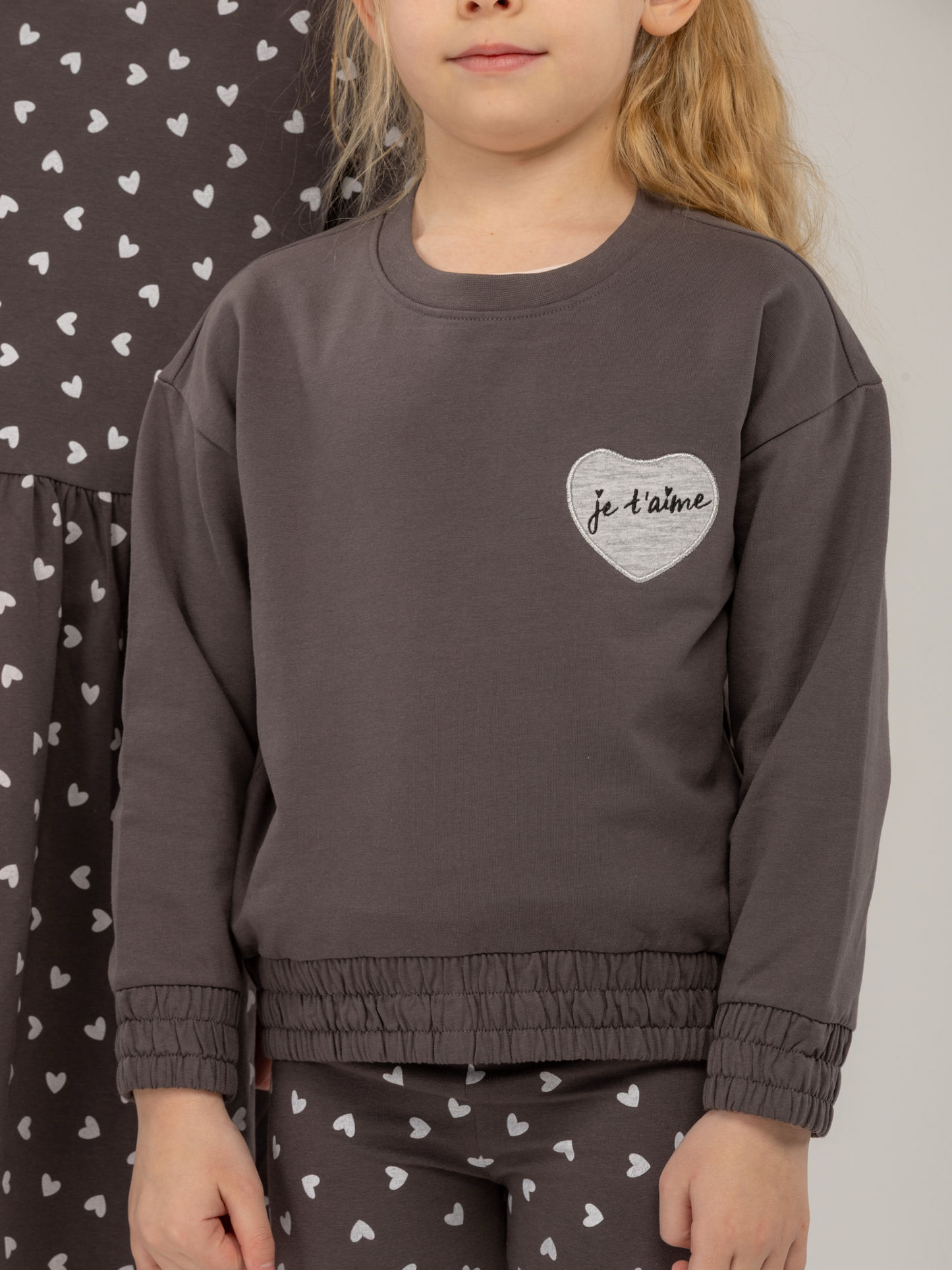 Paris Sepia Black | Pulover za djevojčice