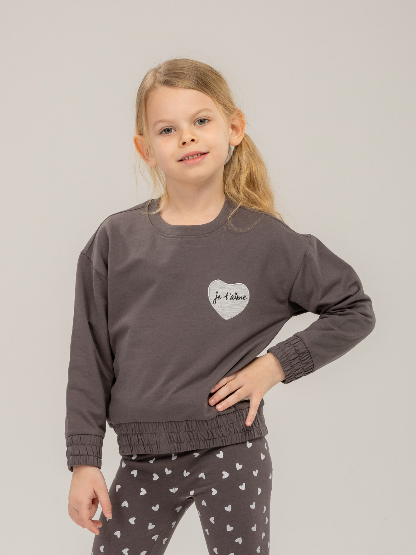 Paris Sepia Black | Pulover za djevojčice