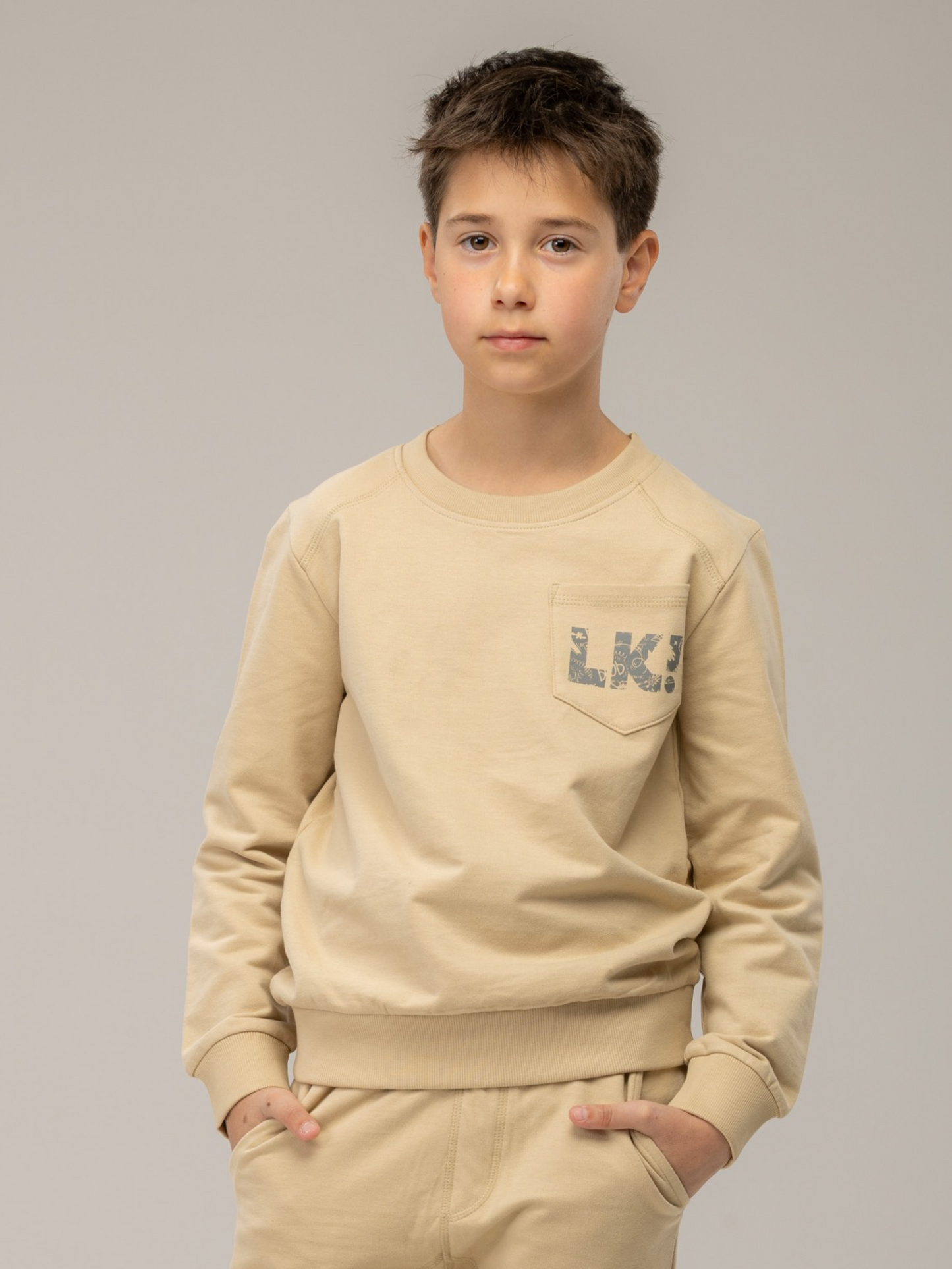 Beige Brown | Pulover za dječake