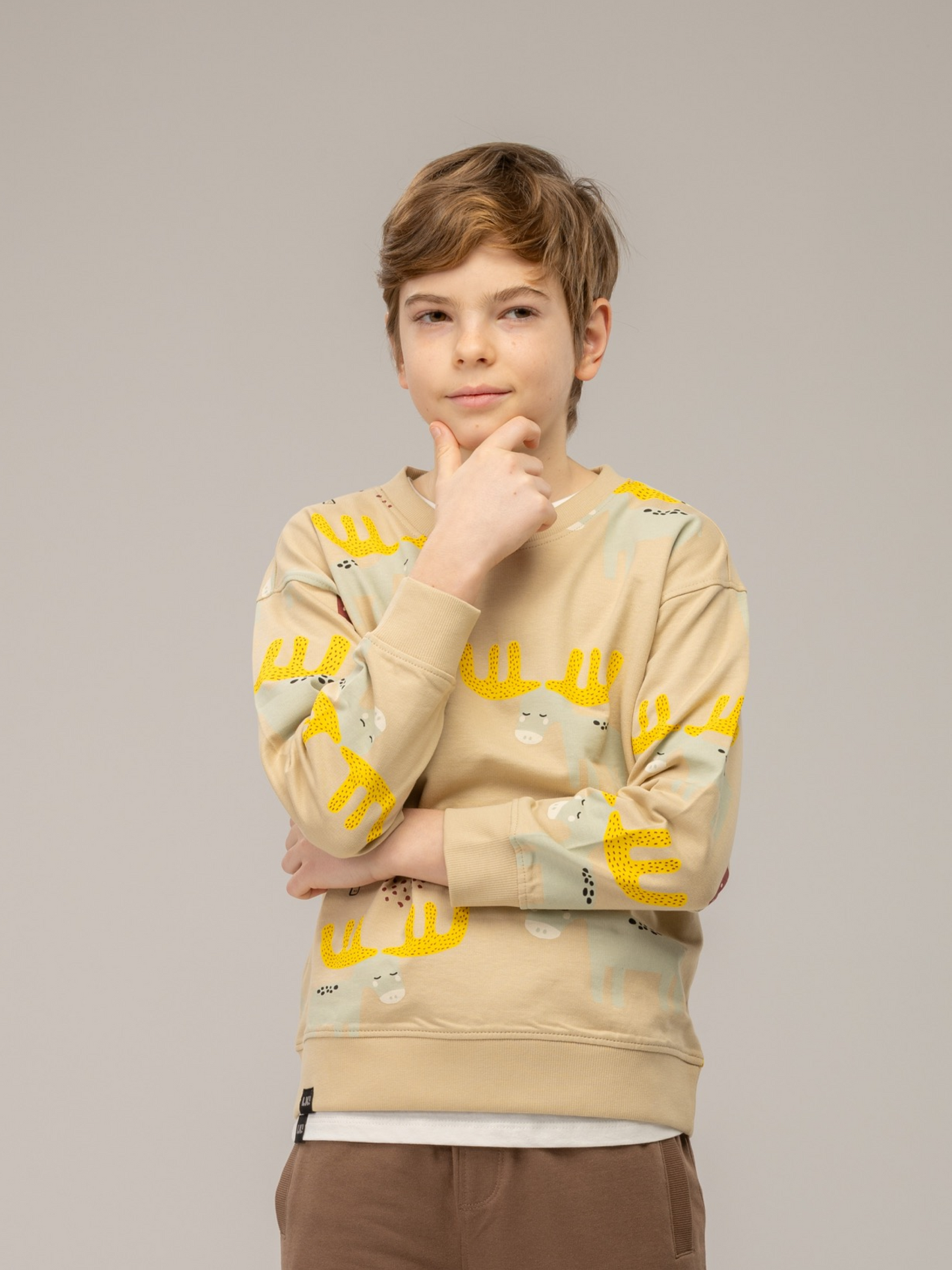 Beige Brown | Pulover za dječake