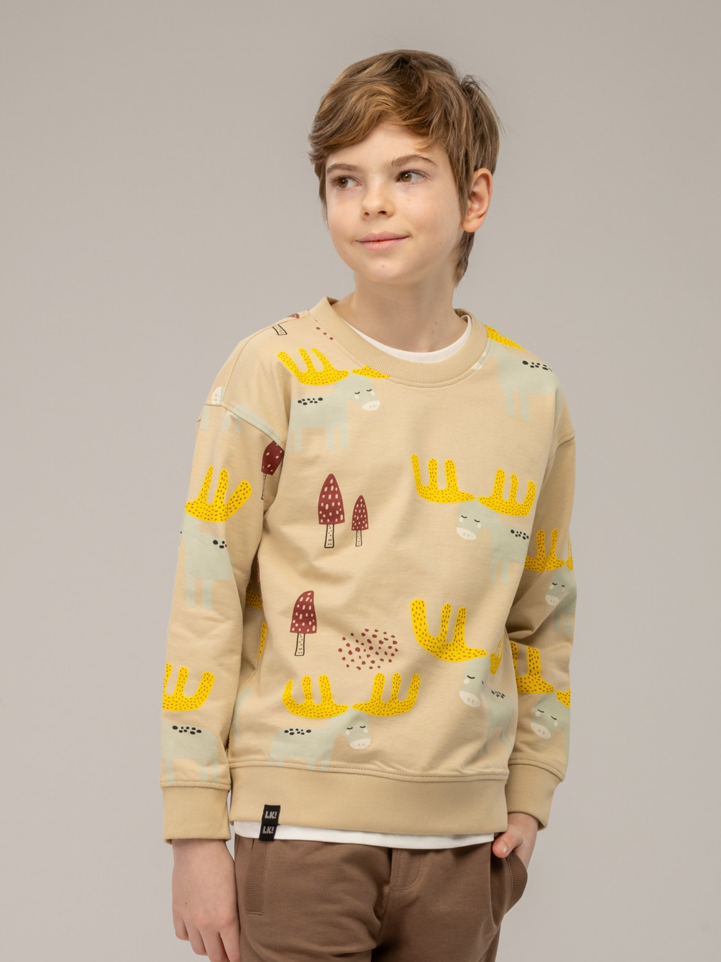 Beige Brown | Pulover za dječake