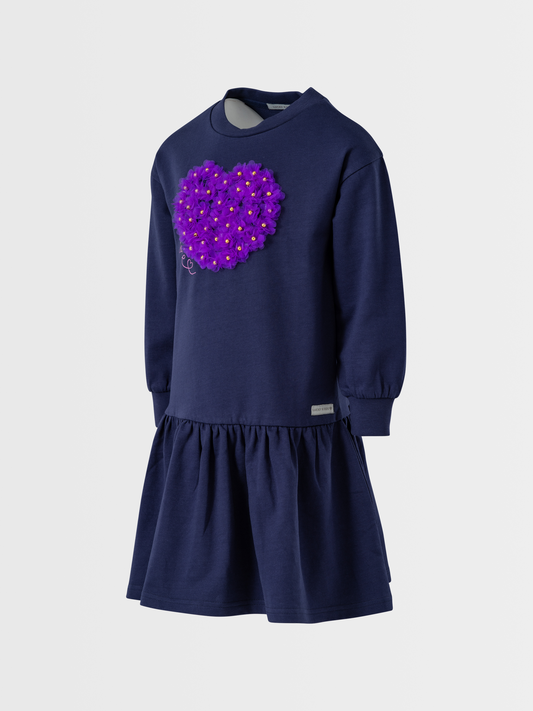 Floral Heart | Haljina za djevojčice