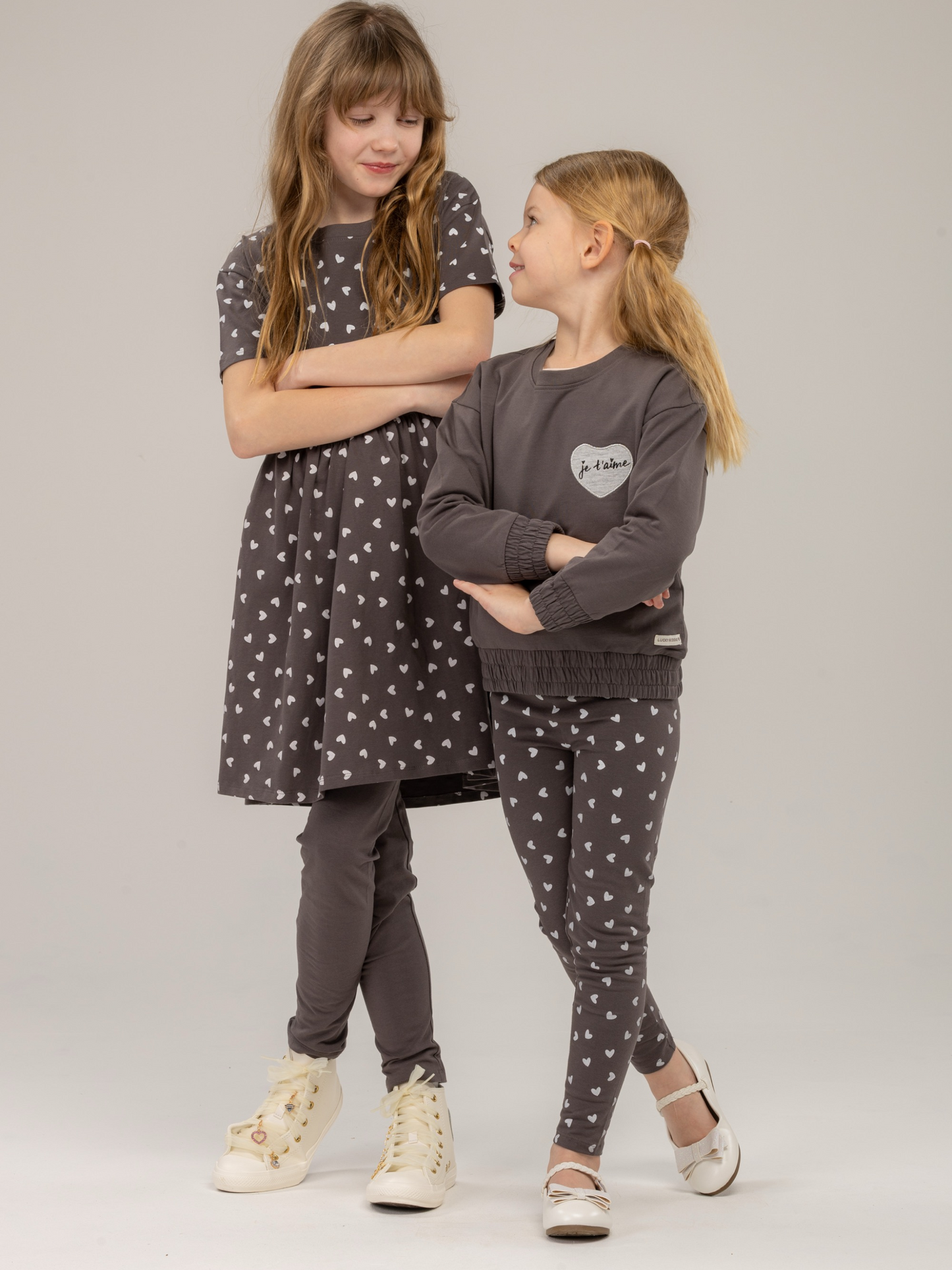 Paris Grey Hearts | Tajice za djevojčice