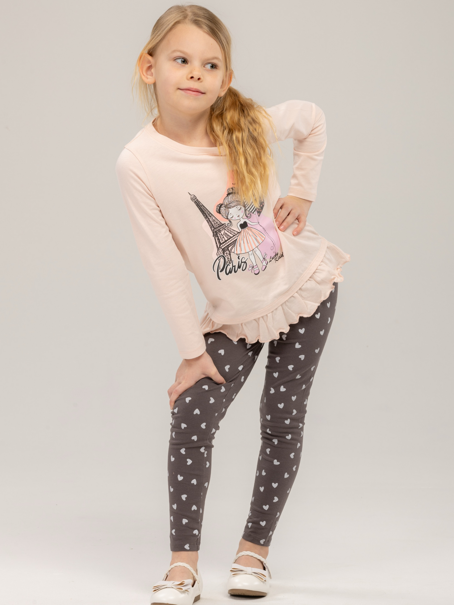 Paris Grey Hearts | Tajice za djevojčice