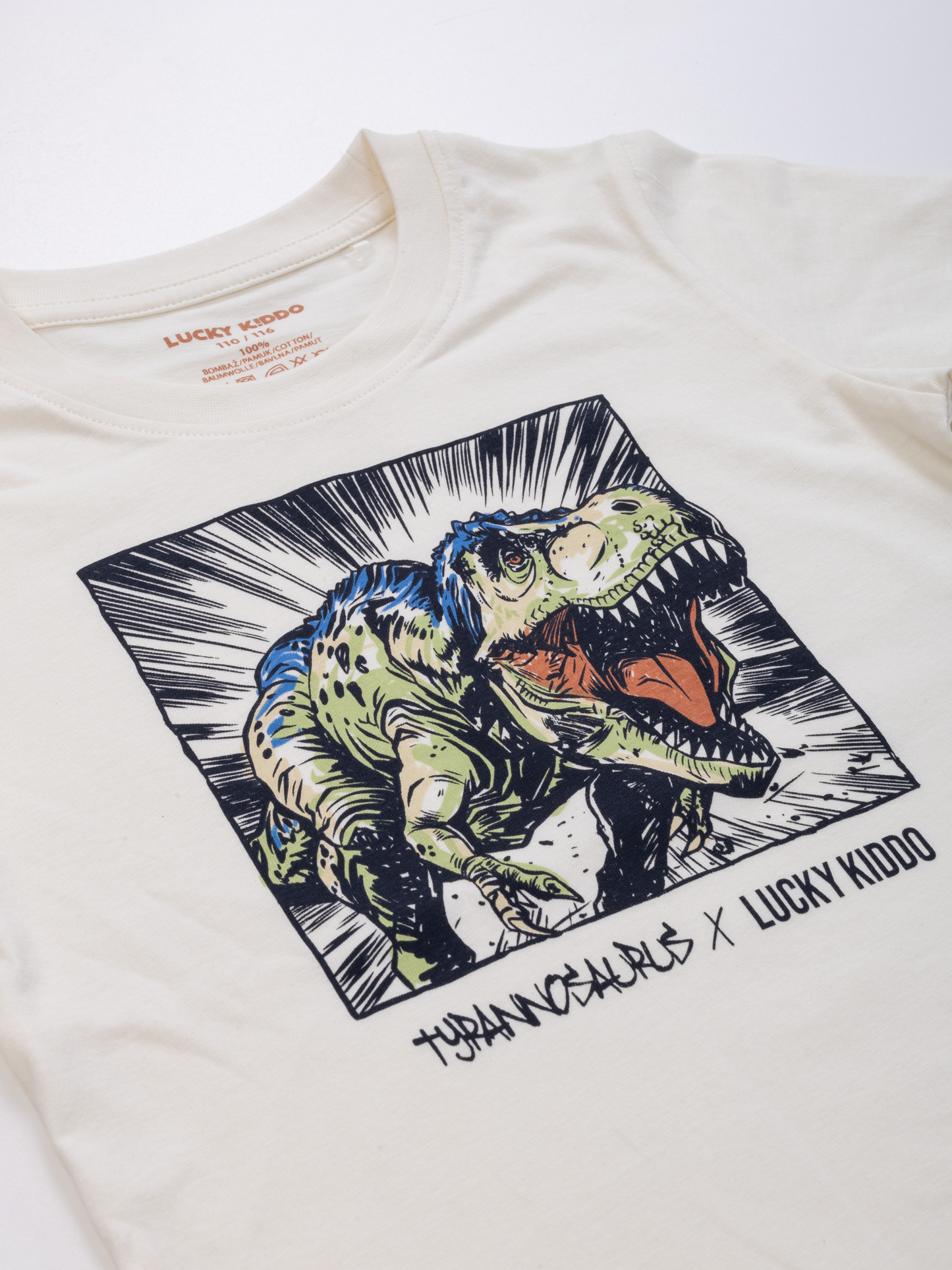 Star White T-Rex | Majica kratkih rukava za dječake