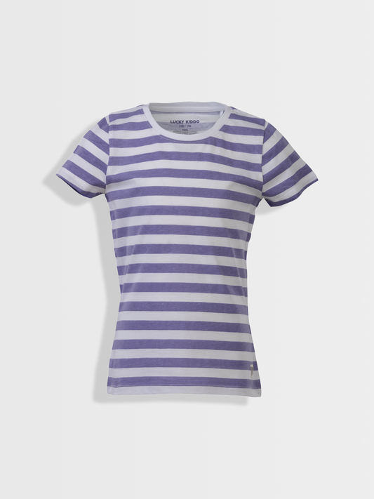 Plum Stripes | Majica kratkih rukava za djevojčice