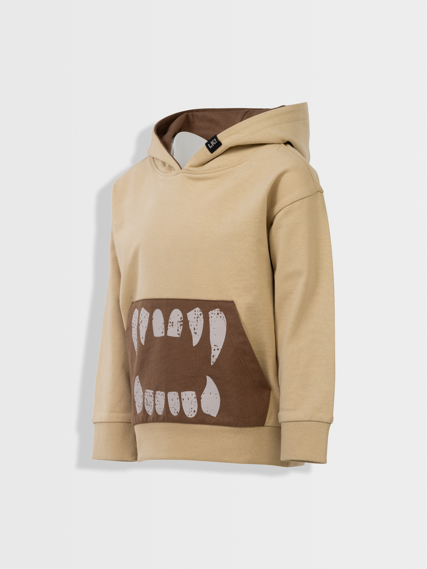 Beige Brown Teeth | Majica s kapuljačom za dječake