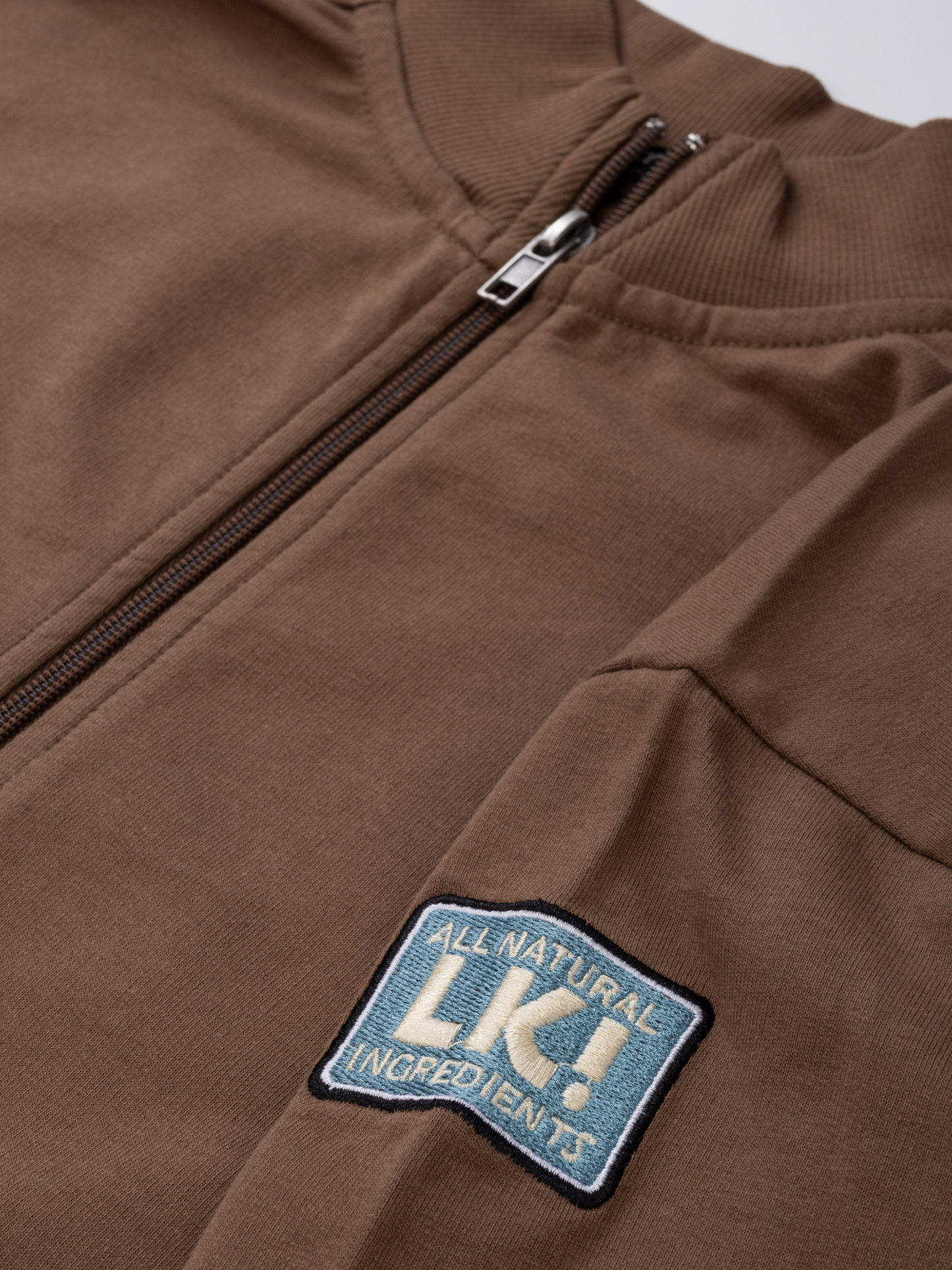 Shitake Brown | Majica za dječake s patentnim zatvaračem