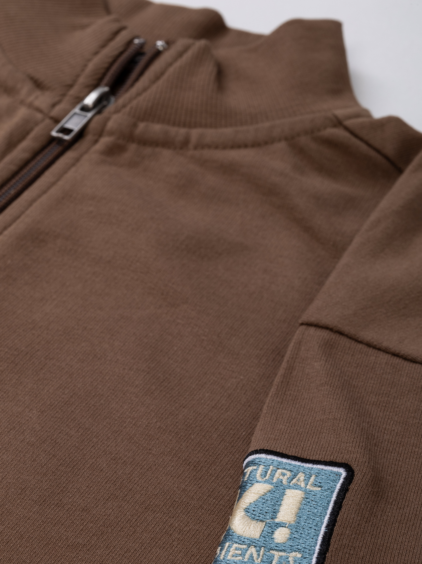 Shitake Brown | Majica za dječake s patentnim zatvaračem