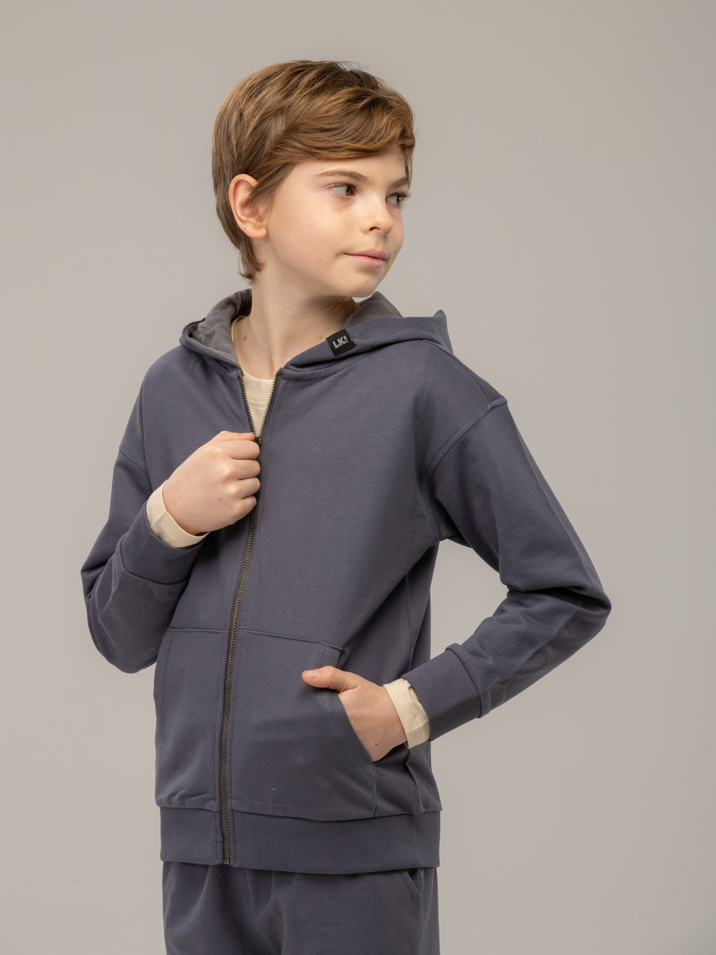 Iron Grey High Five | Majica s kapuljačom za dječake