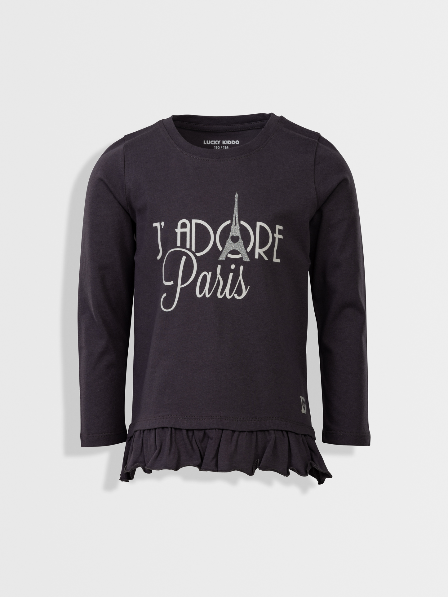 J’adore Paris Grey| Majica dugih rukava za djevojčice