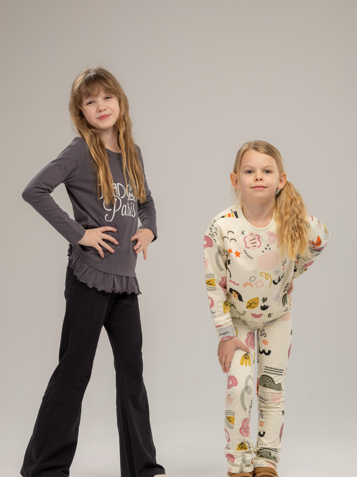 J’adore Paris Grey| Majica dugih rukava za djevojčice