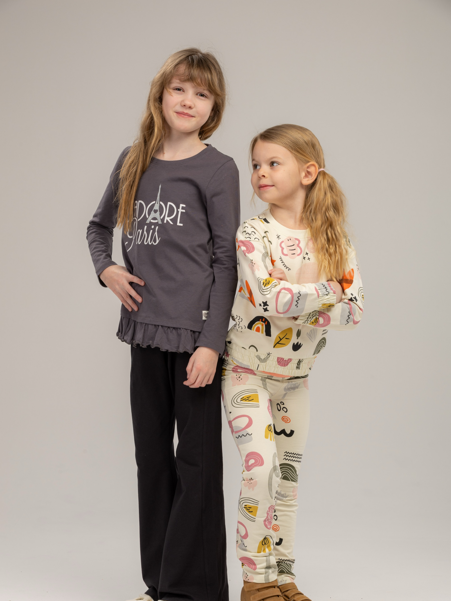 J’adore Paris Grey| Majica dugih rukava za djevojčice