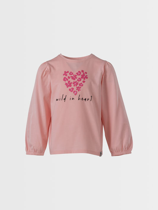 Veiled Rose Heart | Majica dugih rukava za djevojčice