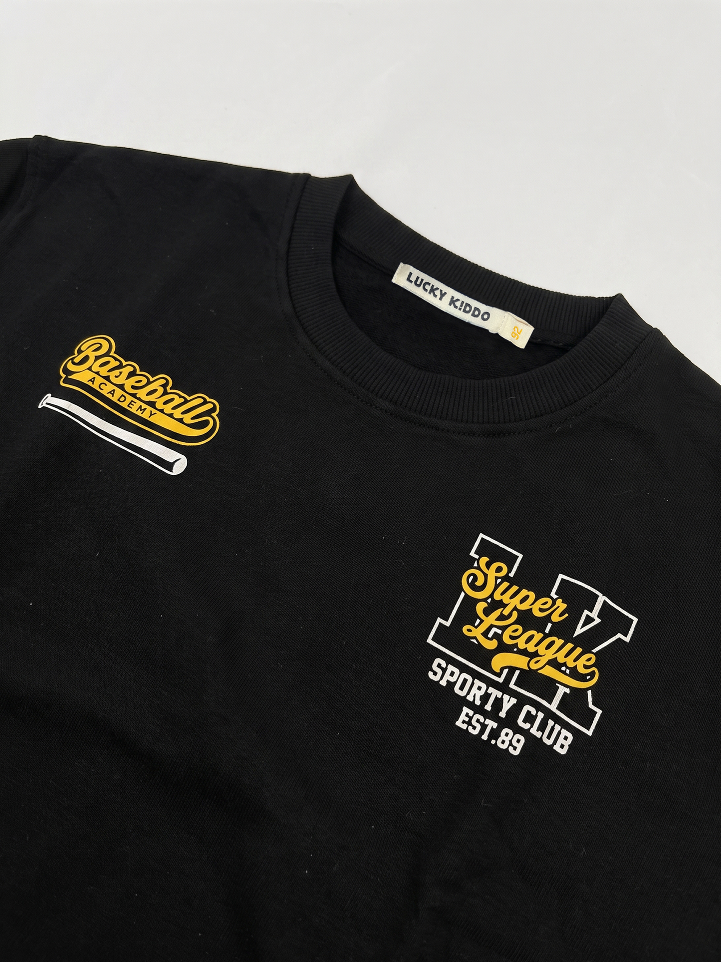 Black Logo | Pulover za dječake - oversized kroj