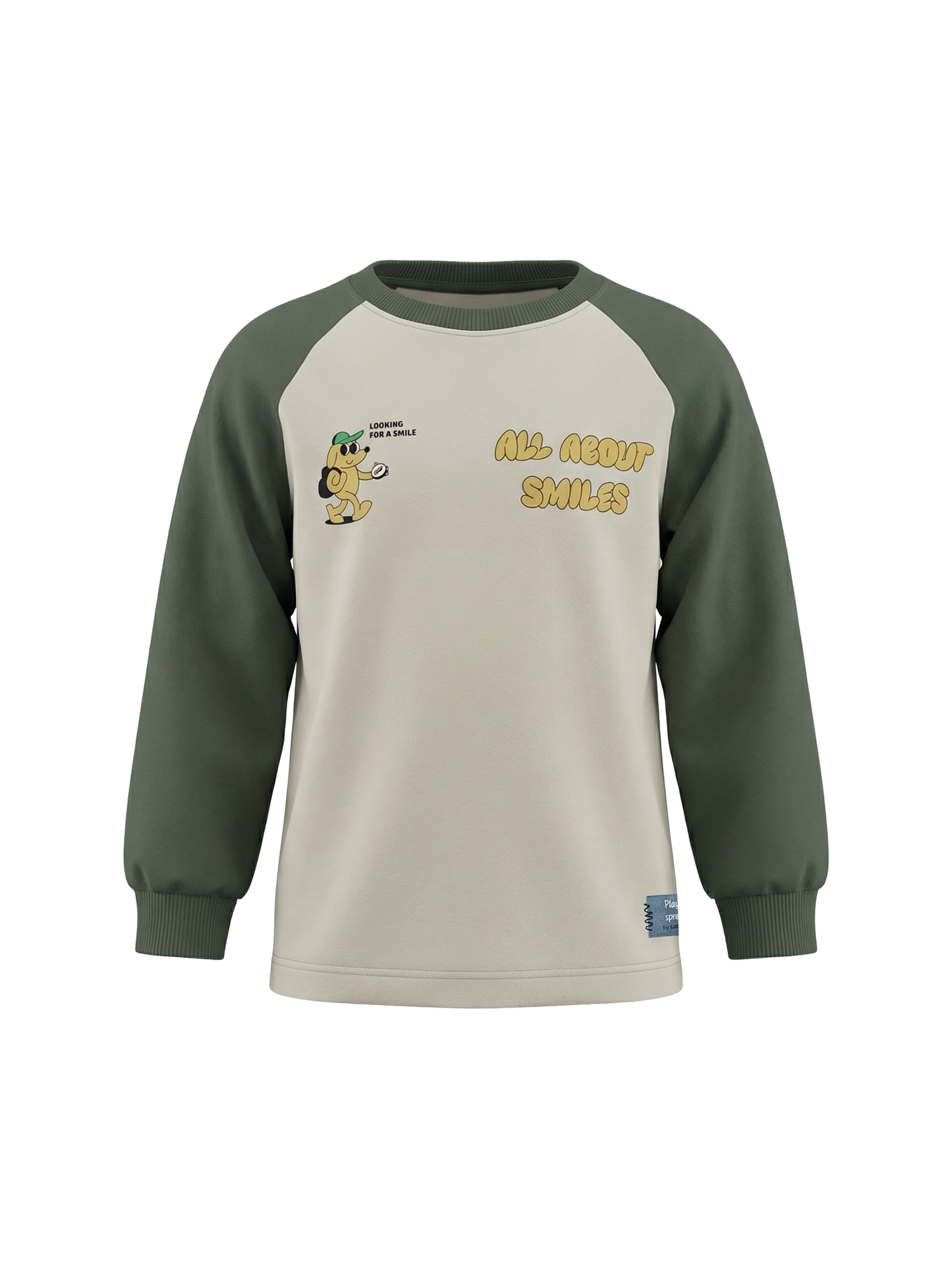 Sand Happy Dog | Majica dugih rukava za dječake - opušteni kroj