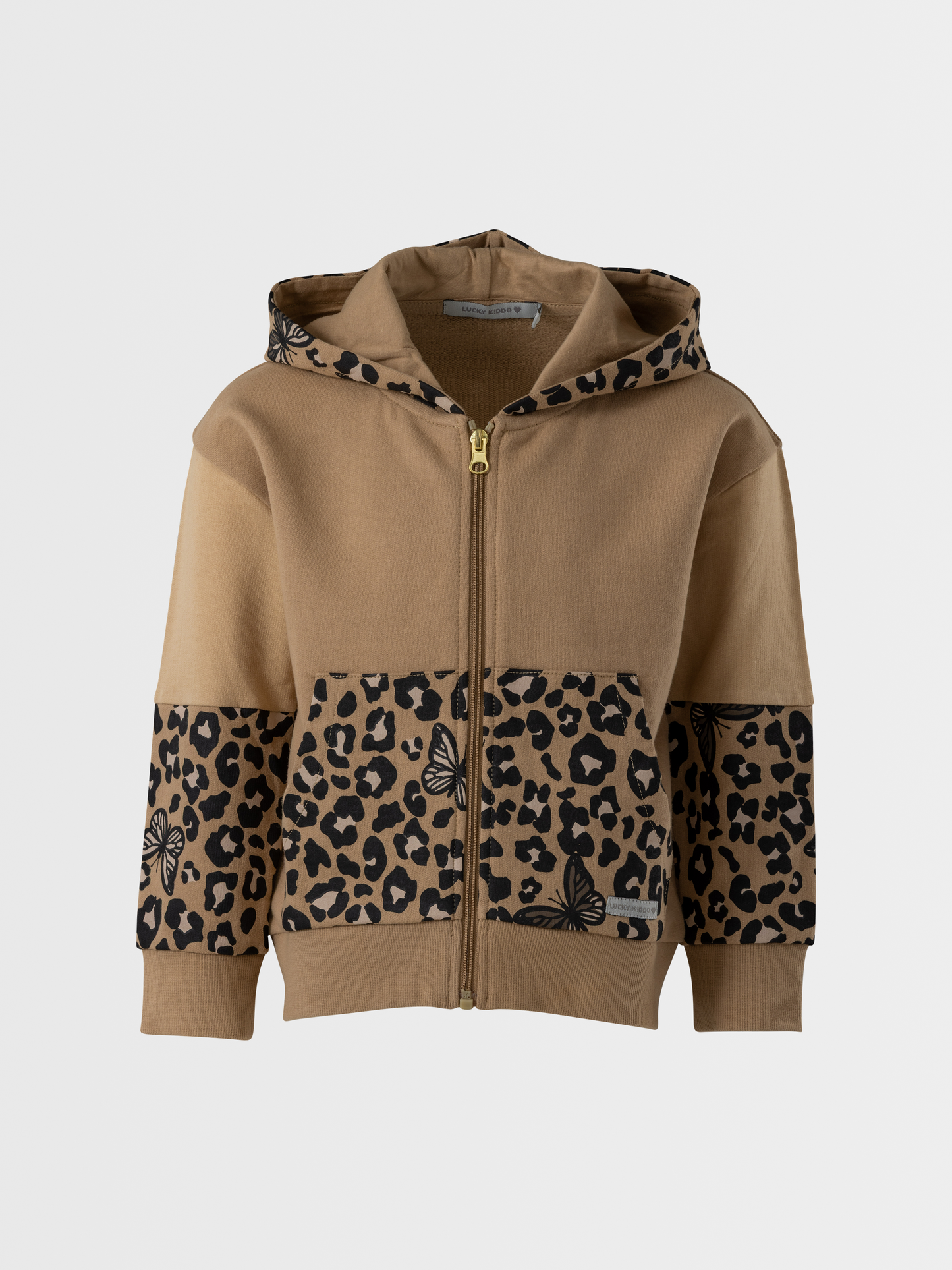 Wild Beige | Majica s kapuljačom za djevojčice