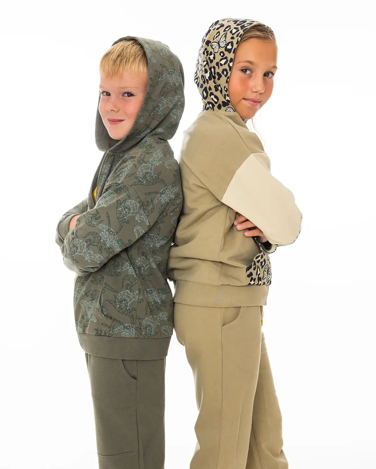 Majica s kapuljačom za djevojčice | Leopard