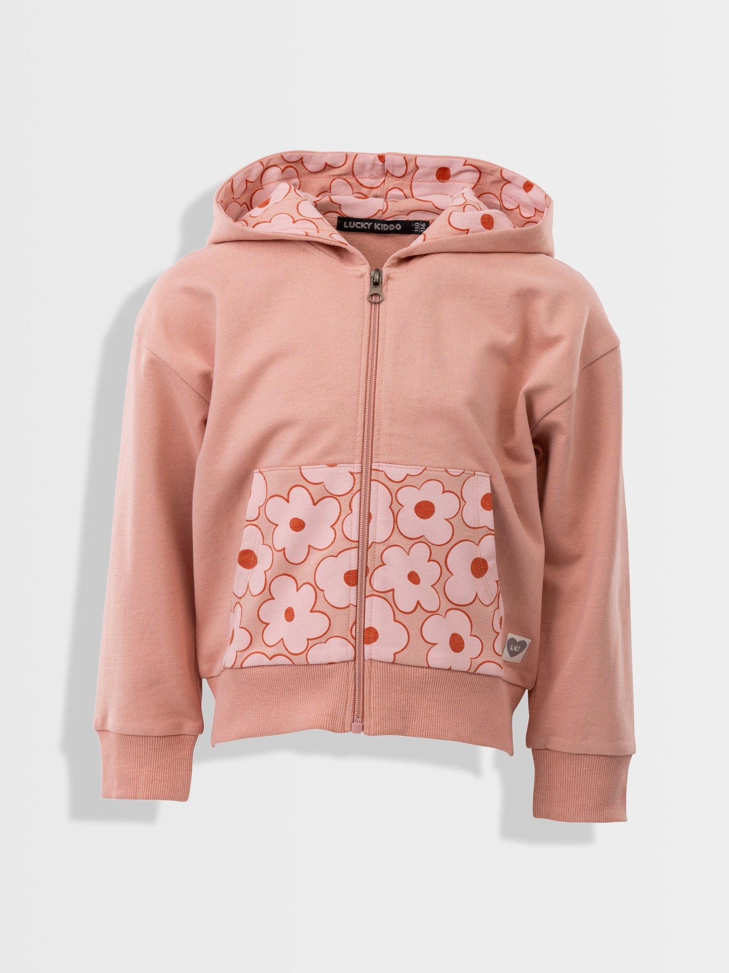 Majica s kapuljačom za djevojčice | Peach Flowers