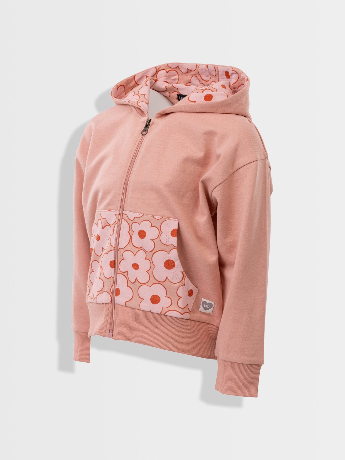 Majica s kapuljačom za djevojčice | Peach Flowers