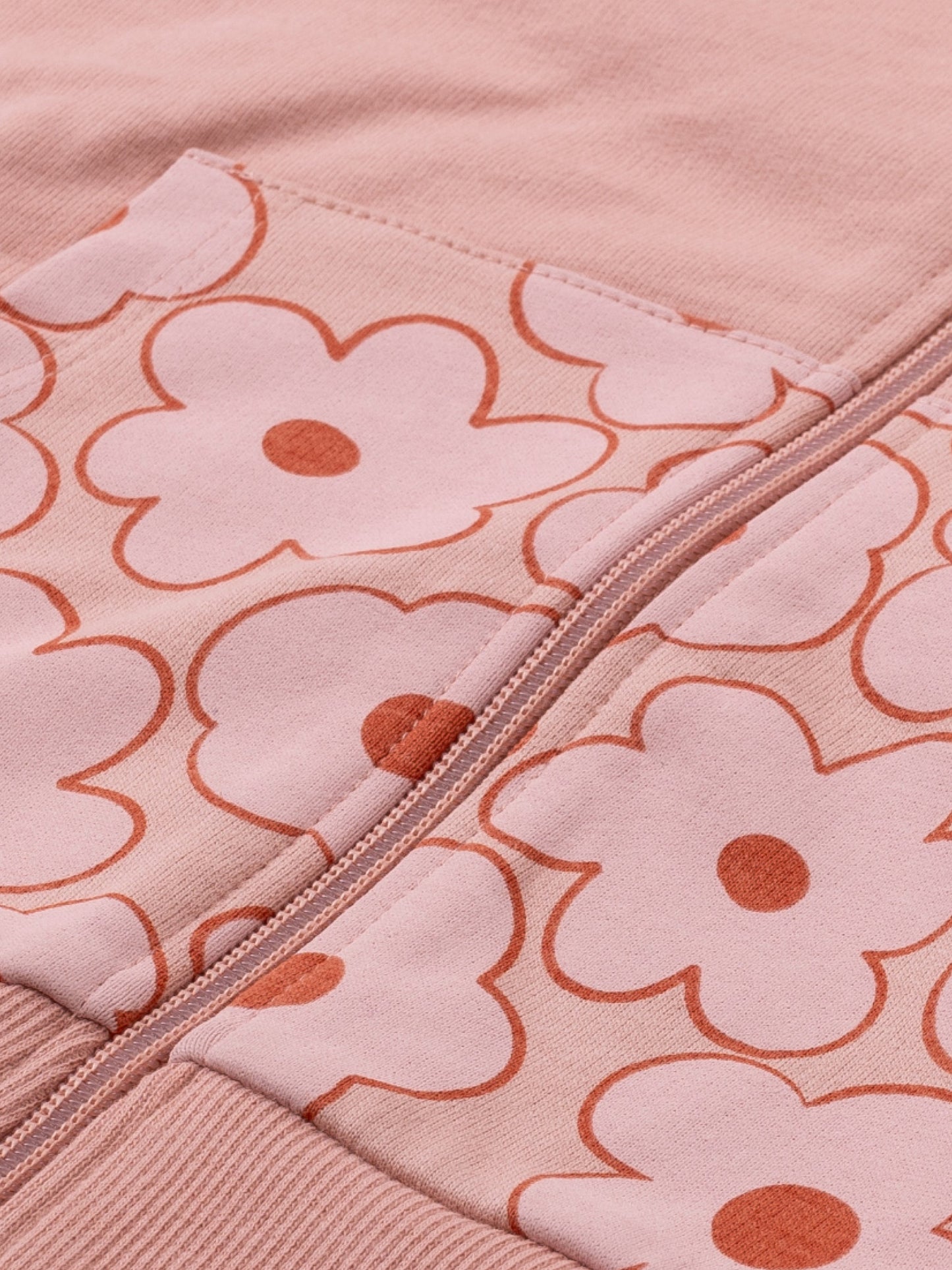 Majica s kapuljačom za djevojčice | Peach Flowers