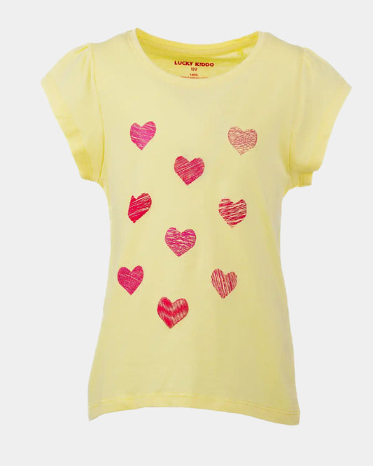 Majica za djevojčice | Yellow Hearts