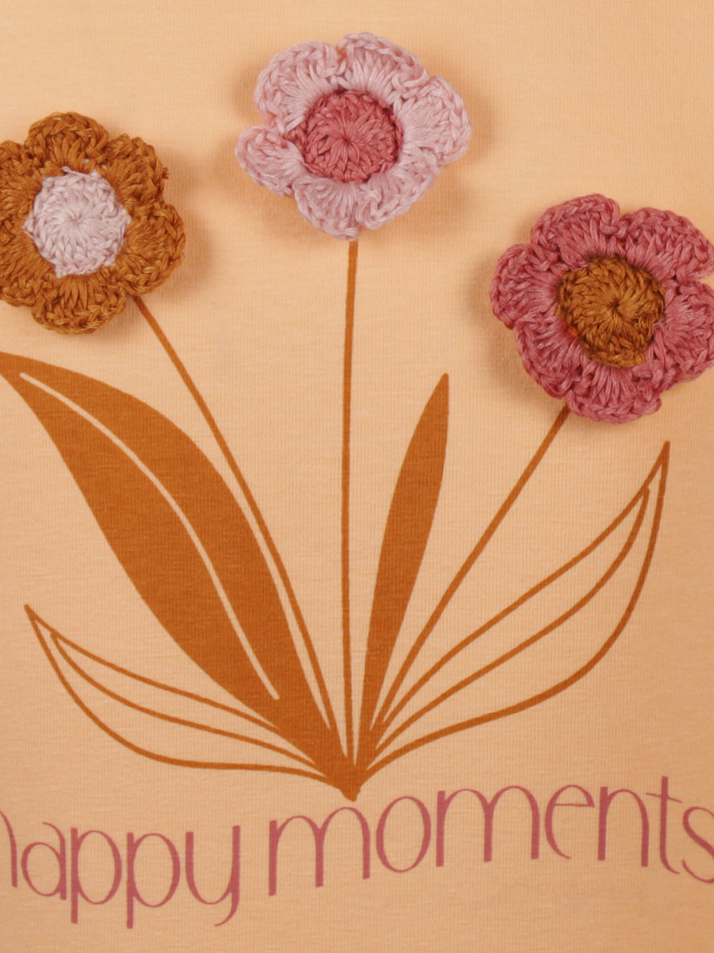 Peachy Flower | Majica dugih rukava za djevojčice