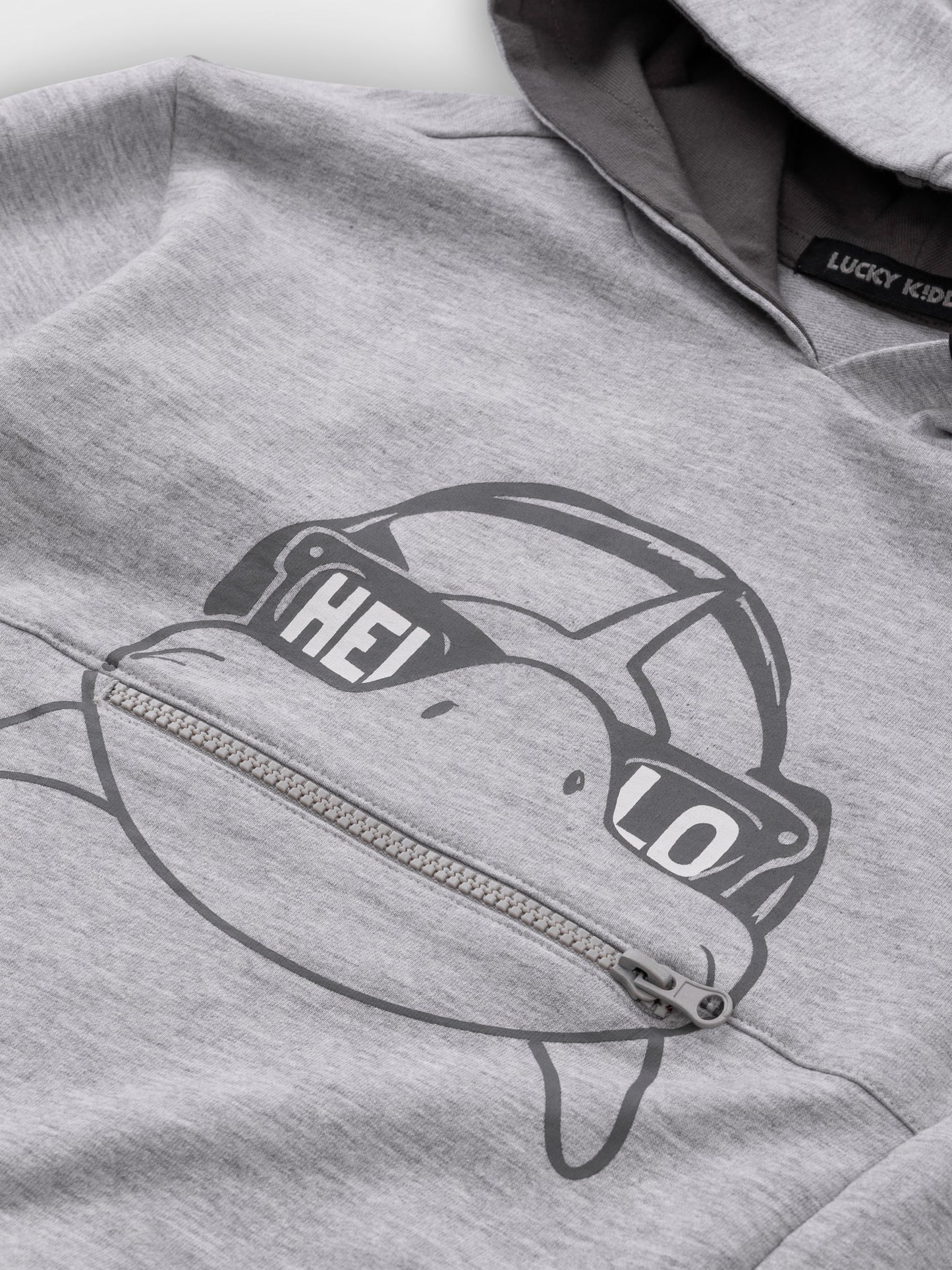 Majica s kapuljačom za dječake | Grey Shark