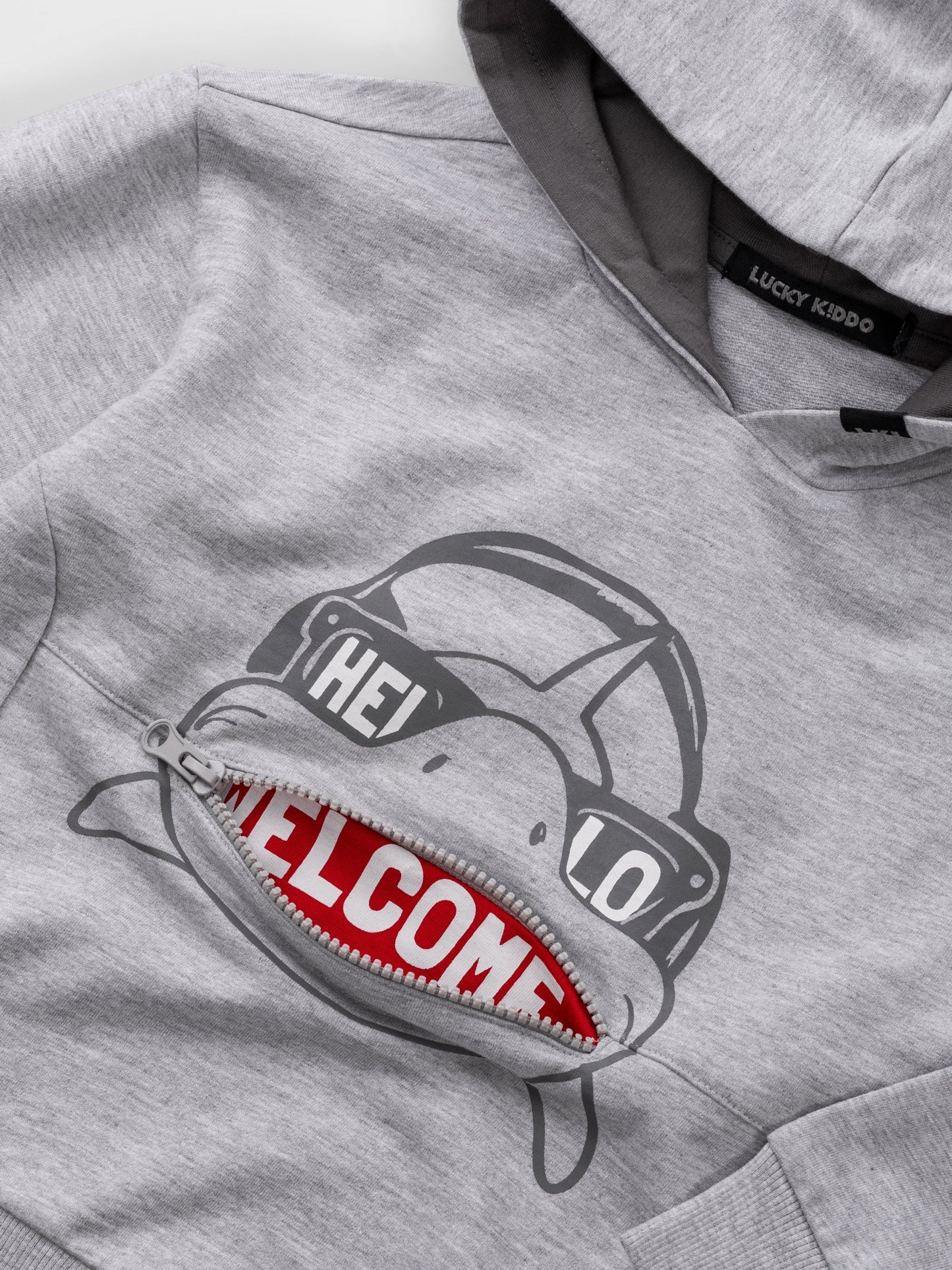 Majica s kapuljačom za dječake | Grey Shark