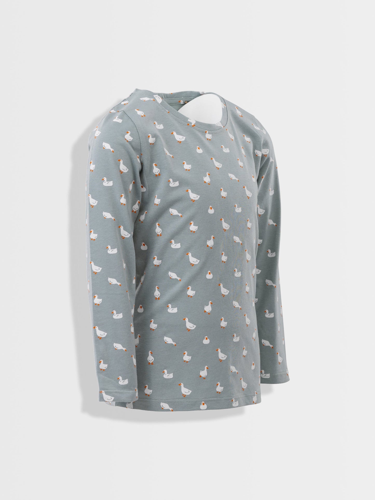 Majica dugih rukava za djevojčice | Grey Mist Ducks
