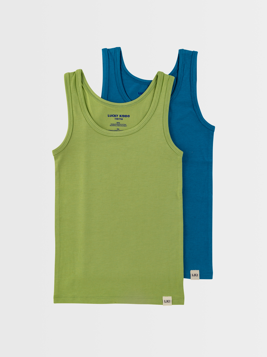 Zelena + plava | Dječja potkošulja (2x)