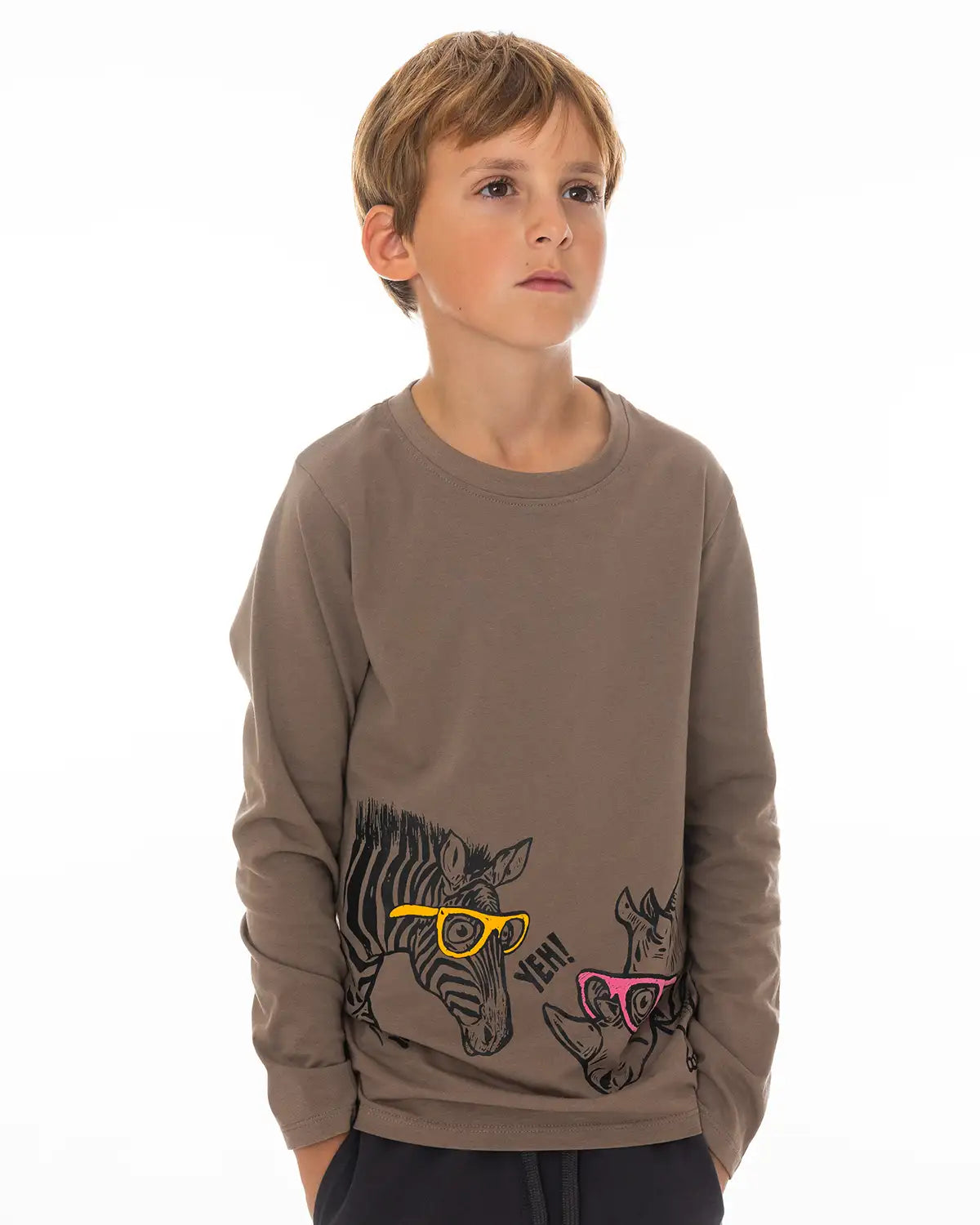 Majica dugih rukava za dječake | Safari